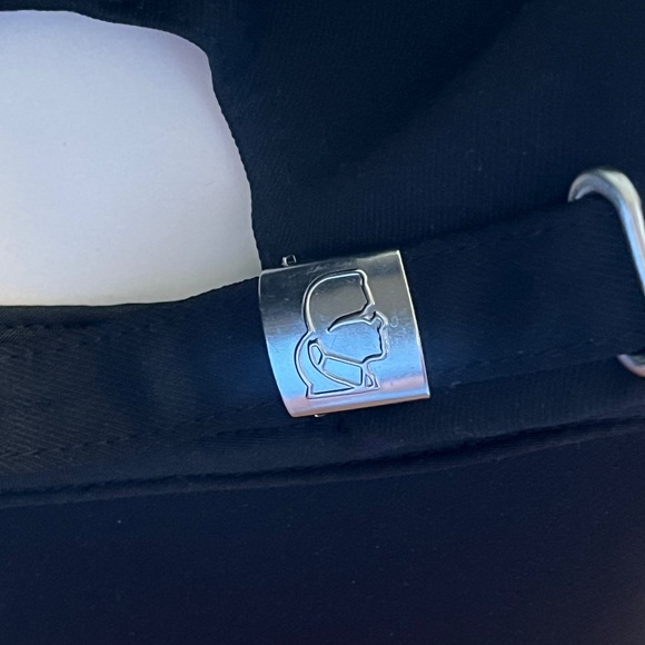 Karl Lagergeld Paris Logo Charm Baseball Cap main image 3